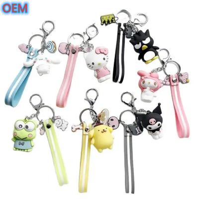 China OEM factory custom Cute Cartoon Keychain Customize 3d Plastic PVC Keychain for sale