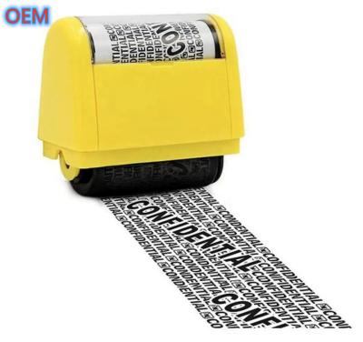 China Custom Office ID Guard Pre-Inked Roller Stamp OEM Design Identiteit Diefstal Bescherming Roller Stamp Te koop