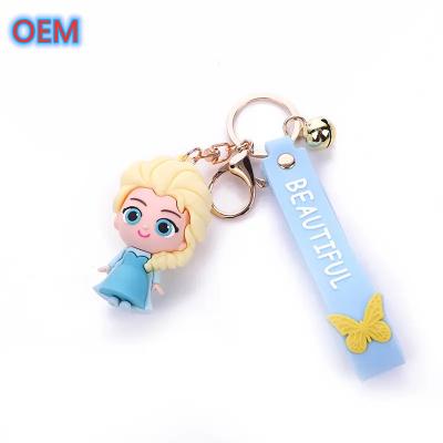 China Cartoon Keychain Customization For Kids OEM Design 3d PVC Plastic Keychain for sale