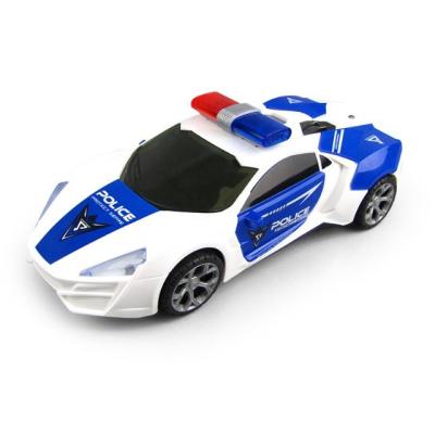 China OEM 360 Rotation Electric Police Car Vehicle LED Music Kids Educational Toys for sale