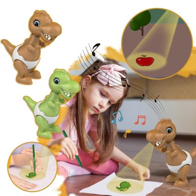 China Custom Cartoon Slide Projector LED Flashlight Projection Torch Lamp Children Toys for sale