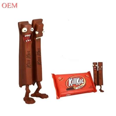 China Custom Design 3D Kill Kat Plastic Made Chocolate Vinyl Figure for sale