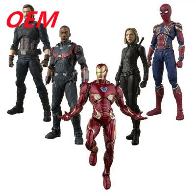 China OEM factory custom Spiderman action Figures Toy custom Movie Model PVC figure for sale