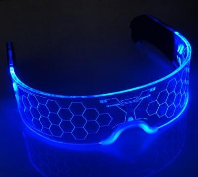 Chine Lunettes à LED El Wire Neon Light Up Visor Lunettes de bar à vendre