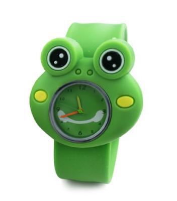 China Digitaal horloge schattig kikker klap 3D cartoon dier jongens meisjes cadeautjes kwarts polshorloges uurwerk Te koop