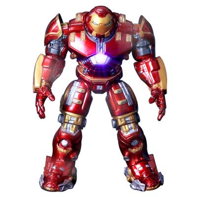 China Custom Hero Man Joints Movable Dolls Mark With LED Light PVC Action Figure Toy for sale