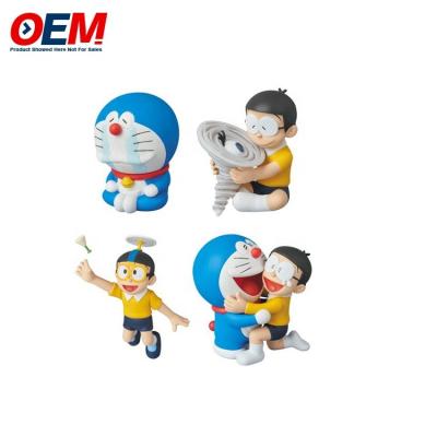 China Custom Doraemon Pop Speelgoed Plastic Cartoon Character 3D Speelgoed pvc speelgoed custom Te koop