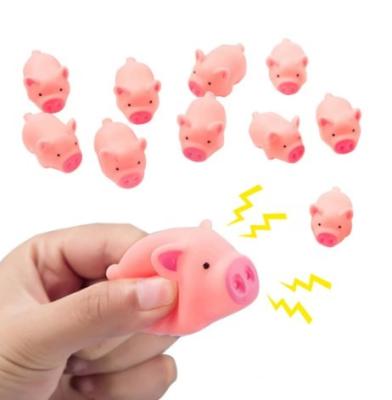 China OEM custom Cute Squeeze Squeaky Chew Interactive Games Training Funny Soft Rubber Mini Toy for sale