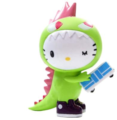 China Custom OEM Made PVC Cute Mini Plastic Cartoon Kitty Toy OEM Manufacturer for sale