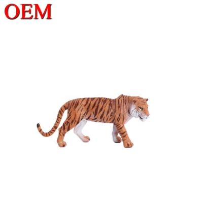 China Brinquedos educacionais personalizados OEM Resina PVC Brinquedos de figuras de animais Tigre Para Criança à venda