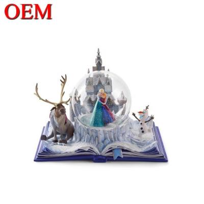 China custom Light Up Water Globe OEM Movie Princess Snow Globe Toys With Music for sale