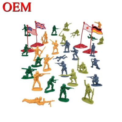 China Custom Classic Army Man OEM Soldiers Action Figurines Playing Set Military Plastic Figure for sale