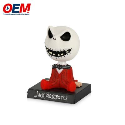 China Customized Solar Powered Bobble Head Dancing Toy OEM Skeletal Action Figurines for sale