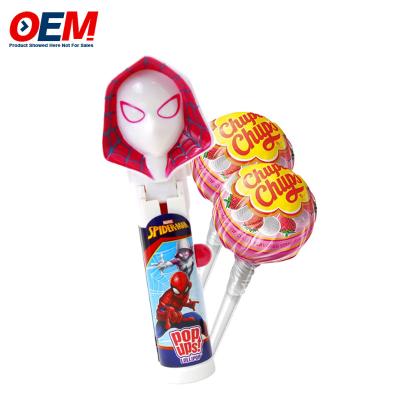 China Pop-up lollipop houder case gemaakt van plastic snoep speelgoed OEM creatieve lollipop speelgoed voor kind Te koop