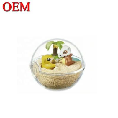 China Custom Mini Cartoon Character Capsule Figure Egg Plastic Cute Toy Made PVC Toy Capsule for sale