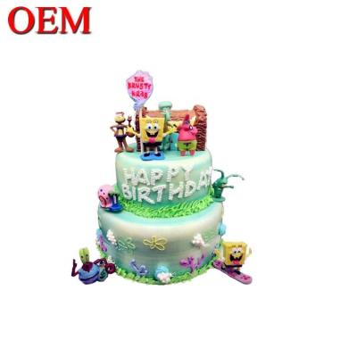 China Op maat gemaakt Japan Klassieke karakters Verjaardag cake topper Set OEM Action Figuur Cake Topper Factory Te koop