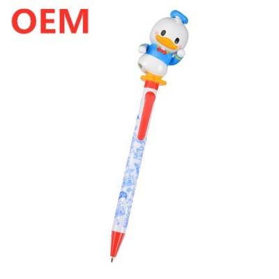 China Personalized Eco-friendly cartoon characters plastic ball point pen for sale