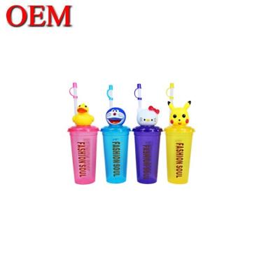 China Custom manufacturer custom plastic pvc vinyl toys Customized  Plastic Cup Mugs for sale