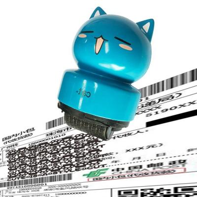 China 2023 Custom Children Flash Toy Animal Personalized Clothing Fabric Self Inking Name Cartoon Stamp for Kids for sale