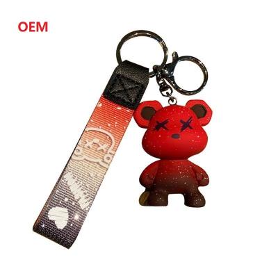 China 3d Character Keychain Custom Keychain With Metal Key Ring for sale