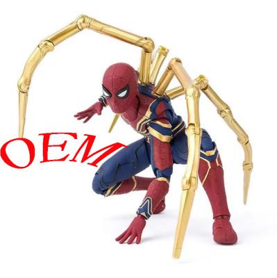 Cina Personalizzazione Spider Man Figura d'azione in plastica Spider Man Modello da collezione 15 cm Spider Man Modello di figura in vendita