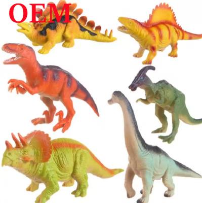 China 6PCS Dinosaur Figures Toys Jumbo Plastic Dinosaur set for Kids for sale