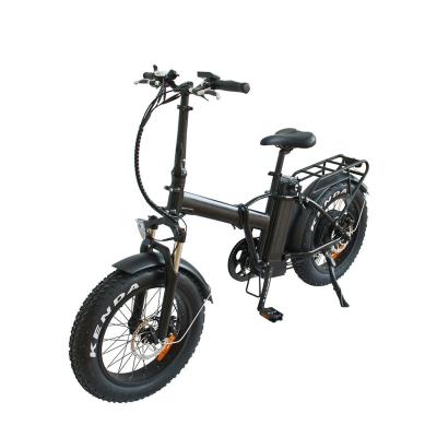 China Aluminum Alloy 20 Inch 500W 48V 13Ah Fat Tire Folding Electric Snow Bike for sale