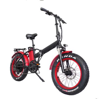 China Aluminum alloy beach e-bike/fat bike 48v 500W 20