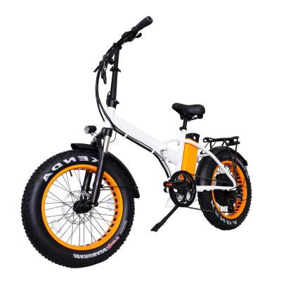 China Aluminum alloy 20inch fat bicicleta electrica mtb bicycle 48V 13Ah lithium ion battery rear tire 500W brushless motor folding electric bike for sale