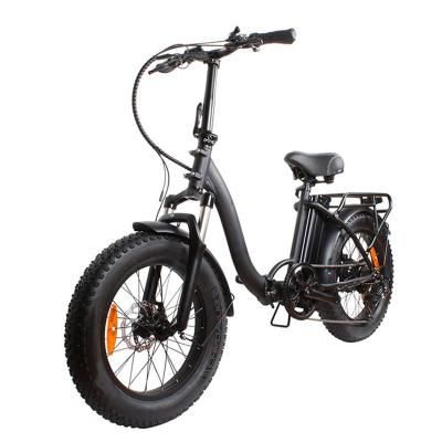 China Aluminum alloy 500W 48V 20*4.0 inch fat tire folding electric bike for sale