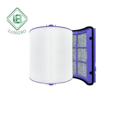 China Hotel Activated Carbon Dual Filtration Systems Pure Cool Air Purifier Dysons HP06 Hepa Filter for sale