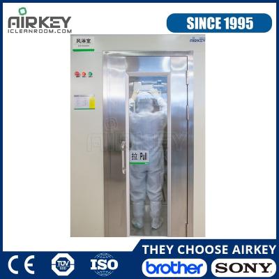 China Stainless Steel Air Shower Design Cleanroom Locking Air Shower for sale