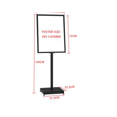 China Modern Customized Movable Led Stand Advertising Poster Display Led Highlight Poster Display Stand for sale