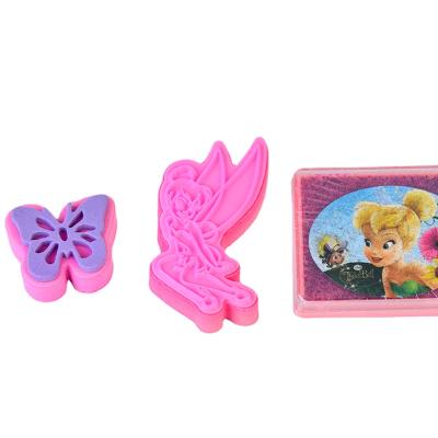 China OEM Eco-friendly Colorful Cartoon Butterfly Pattern Kids Stamp Set Children Plastic Rubber Self Inking Stamps for sale