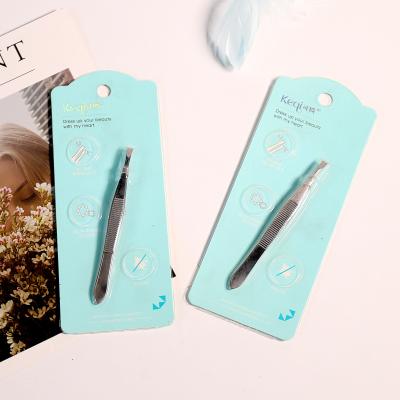 China Wholesale Private Label Tweezers Stainless Steel Eyebrow Beauty Tweezers Clip High Quality Makeup Beauty Tools Professional Eyebrow Tool for sale