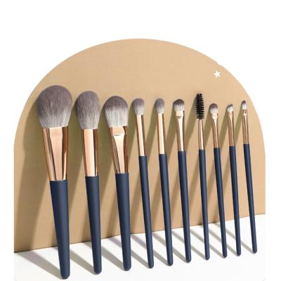 China Beauty Care Make Tools Professional 10 Pcs Synthetic Hair Makeup Brush Set Professional Cosmetic Brush Set for sale