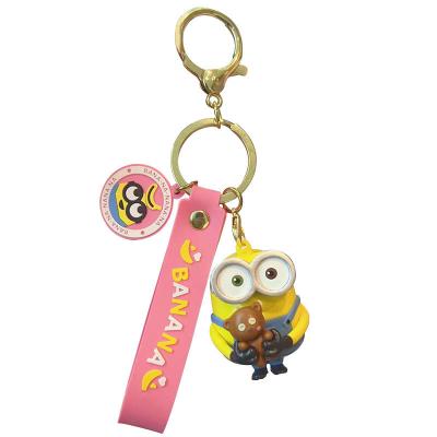 China Promotion Gift Cartoon Subordinates Key Chain Doll Car Key Chain Ring Couples Genuine Hot Selling Creative Wholesale for sale