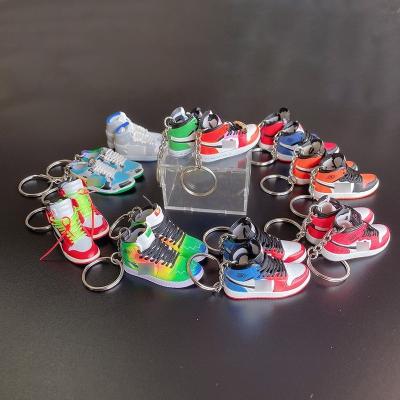 China Promotion gift 3D mini nmd shoes keychains 3d shoe jor Dan sneaker keychains wholesale for sale