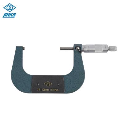 China High quality Outsider micrometer 0-25mm/25-50mm/50-75mm/75-100mm high precision spiral micrometer for sale