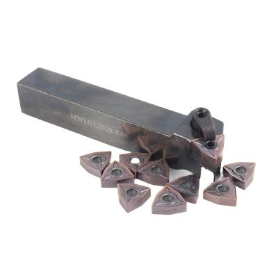 China Wear-resistant metal cutting cemented tungsten carbide inserts WNMG080408 for steel processing for sale