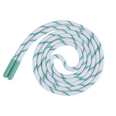 China Bespoke Drawstring Cord for Hoodies Cheap Polyester Shoe Laces Green Hoodies Accessories for sale