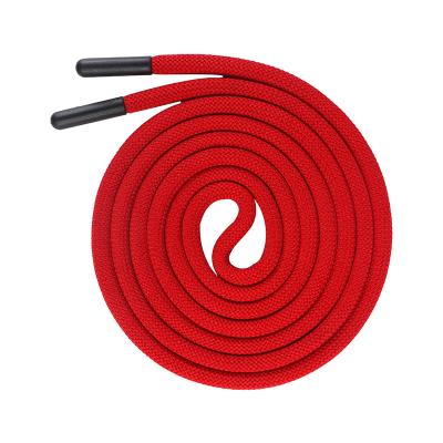 China High Quality Hoodie Strings with Plastic Tips Washable Round Hoodie Strings Red Hoodie String Replacement for sale