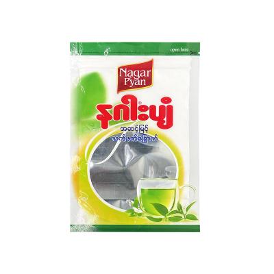 China Plastic Stand Bag Moisture Proof With Clear Zipper Window For Tea Packing Food Packaging for sale