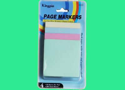 China Multi colored sticky notes , index tabbed self adhesive notes for sale