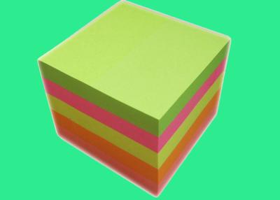 China Custom printed Mini Sticky Note Cube , mixed colors adhesive notepads for sale