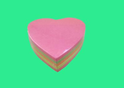 China Die Cut  heart shape Sticky Notes for students 70x70mm for sale