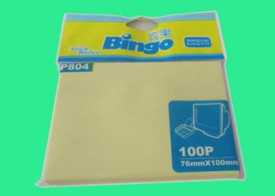 China 100 Sheets Pastel Yellow 3 X4 Inch Pastel Memo Pads For Writing A Memo for sale