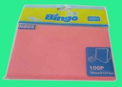 China Fluorescent Colored Sticky Notes 3 X 5 Inch 100 Sheets For Writing for sale