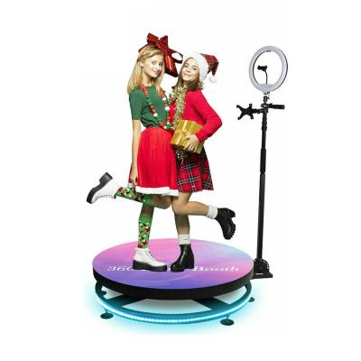 China 360 Degree Photo Booth Photobooth Photobooth Auto Video Booth 360 Photos Slow Rotating Promotional Advertising Party Christmas Gifts Portable Camera for sale