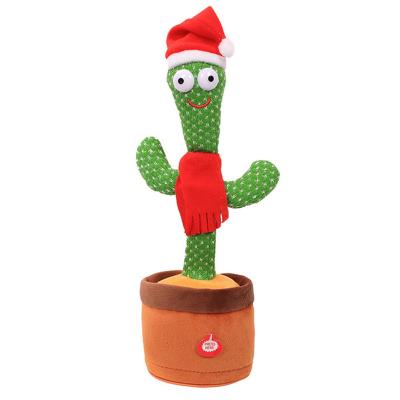 China Promotional Advertising Gifts Dancing Cactus Singing Saxophone Cactus Toys Soft Plush Electric Toys Stuffed Toy for sale